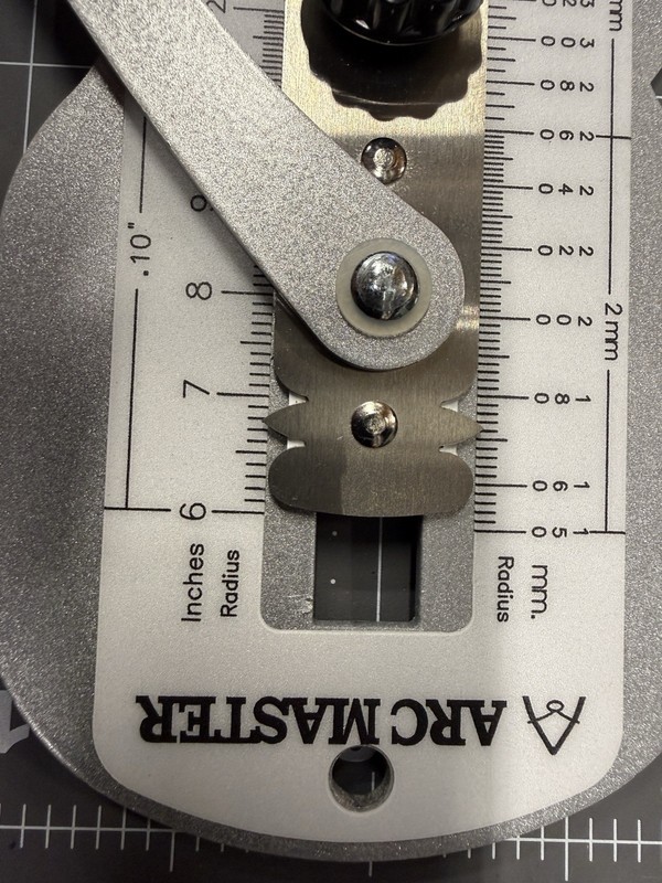 Arc Master IRG-3600 Variable Arc Radius Gauge, Metric/Standard, Folding Metal gallery