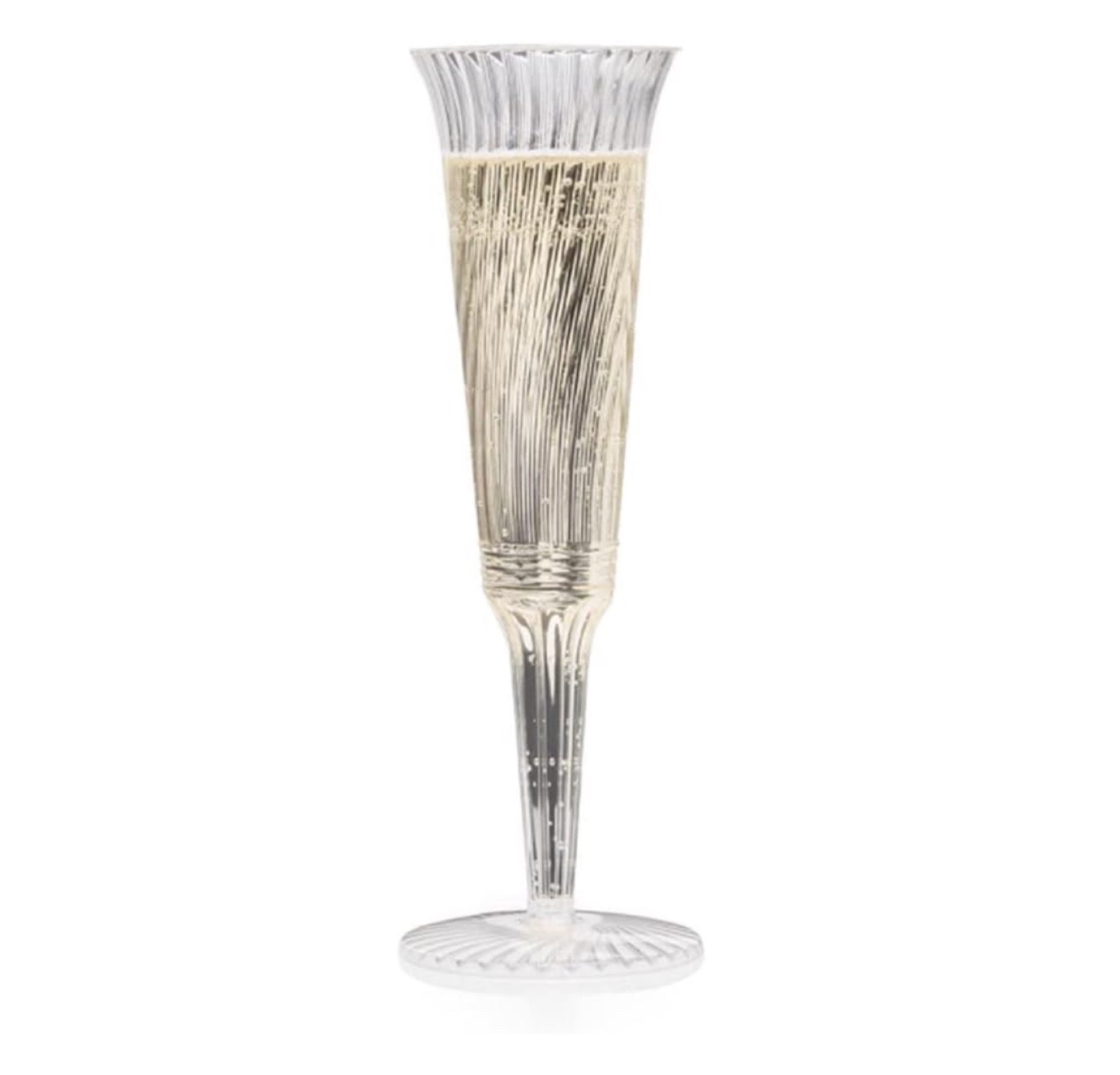 Champagne Flutes 5 oz Glasses Plastic Elegant One Piece Construction 30 Flutes gallery
