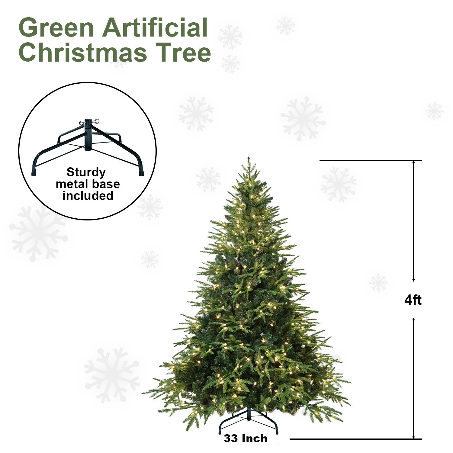 Prelit Artificial Christmas Tree "wizard hat" Design Xmas Tree For Home Office gallery