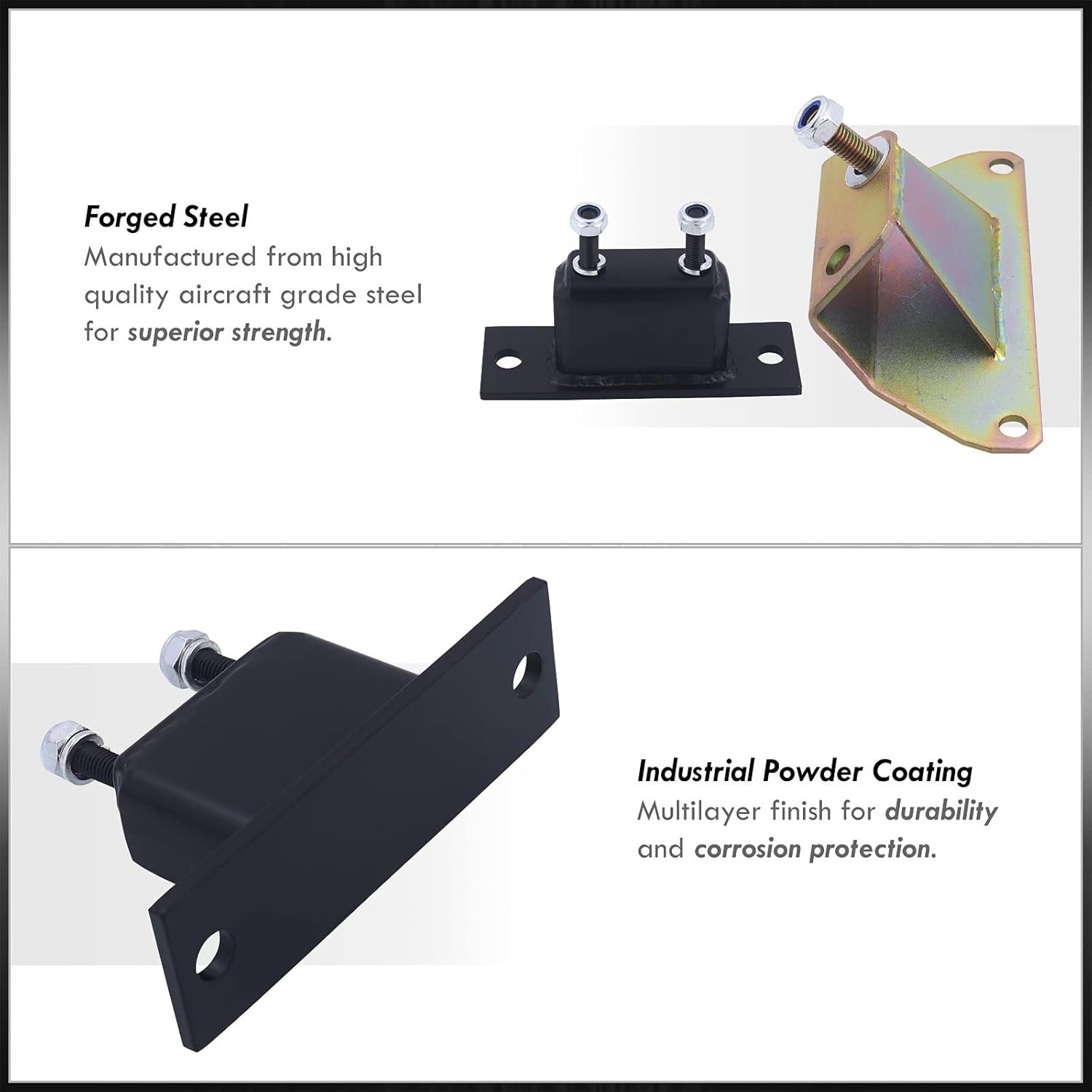 AJP Distributors Performance Forged Steel Solid Transmission Engine Motor Mount gallery