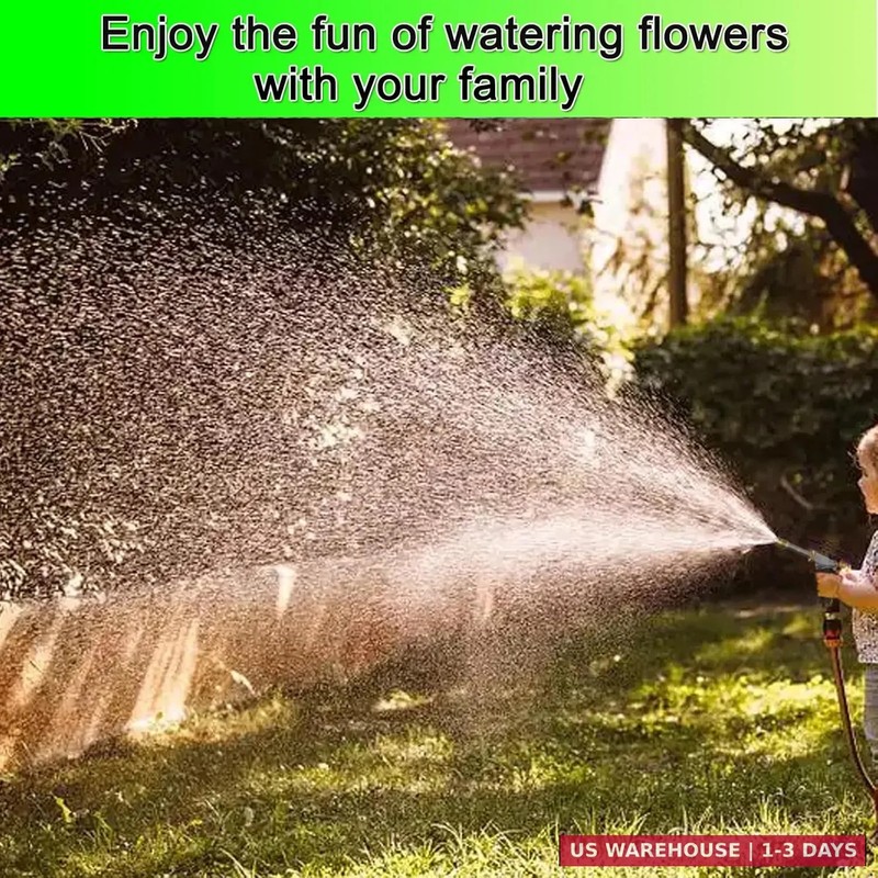 Heavy garden hose nozzle - adjustable spray mode high-pressure rotary spray gun, gallery