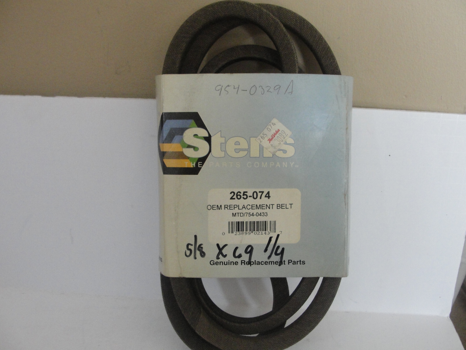 Stens 265-074 OEM Replacement Belt, MTD 954-0329A, 69" Length gallery