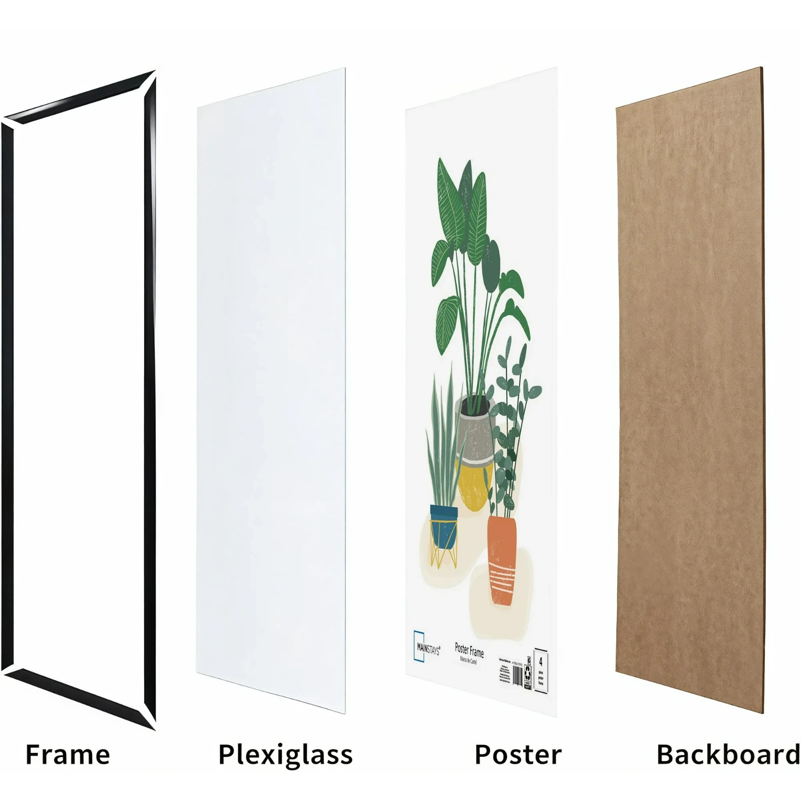 Mainstays – 24x36 Picture Frame – Black Flat Profile Wall Photo Frame gallery