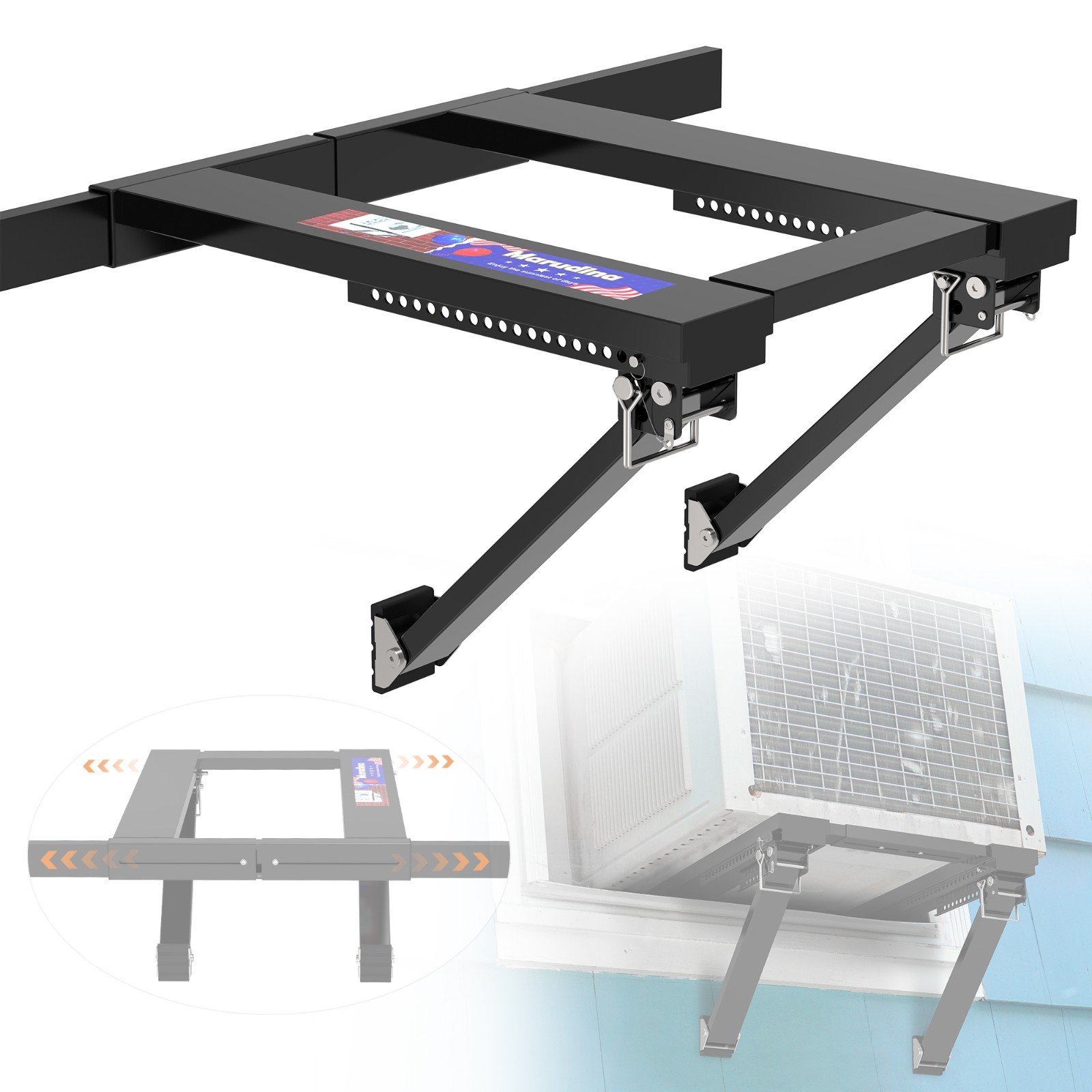 Adjustable Window AC Bracket, Quick Installation in 3minutes Without Drilling gallery
