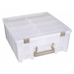Super Satchel Double Deep Compartment Box – Art Storage with 8 Removable Comp…