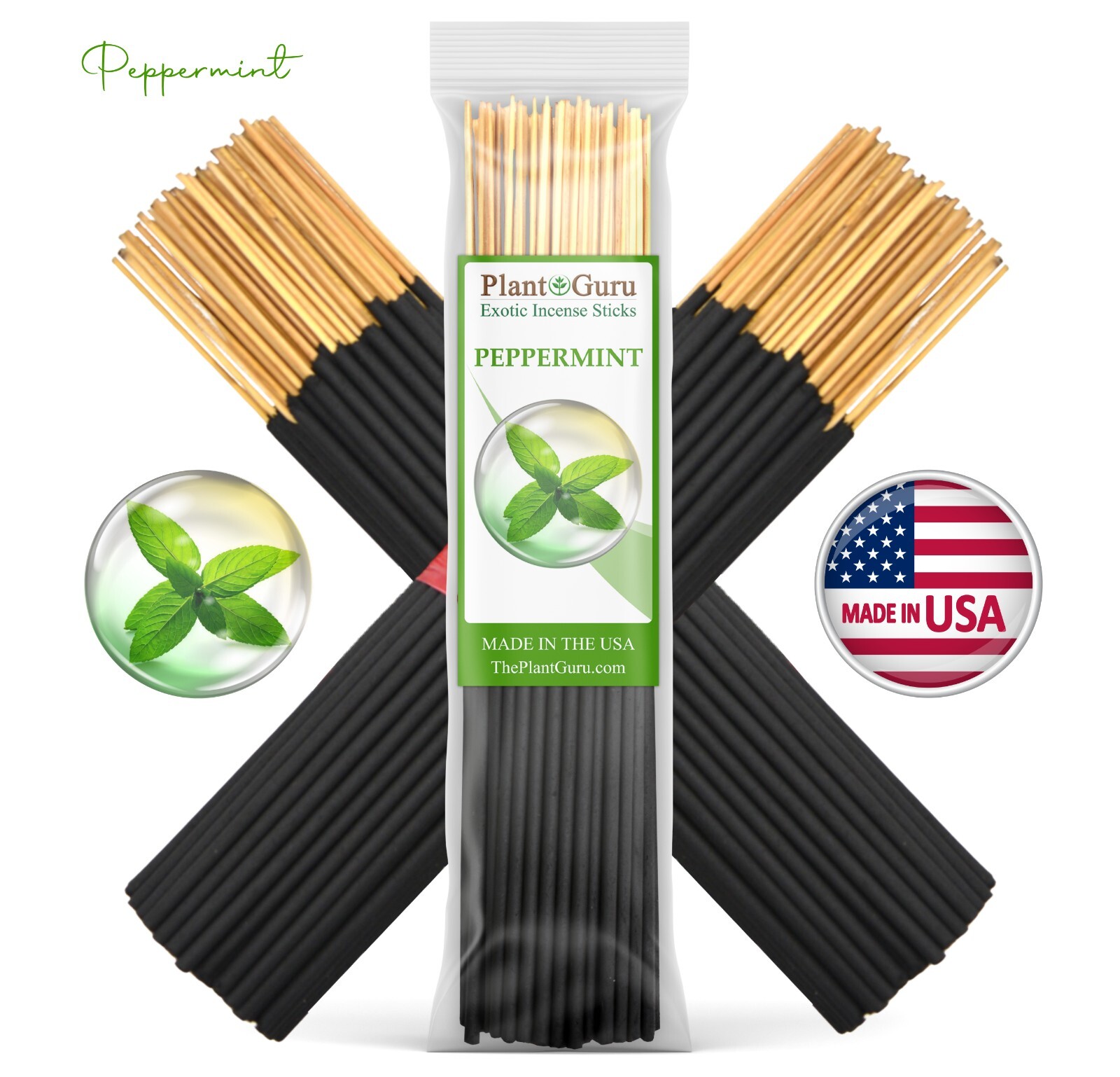 PEPPERMINT Incense Sticks 7" Bulk Pack Wholesale Hand Dipped Lot gallery
