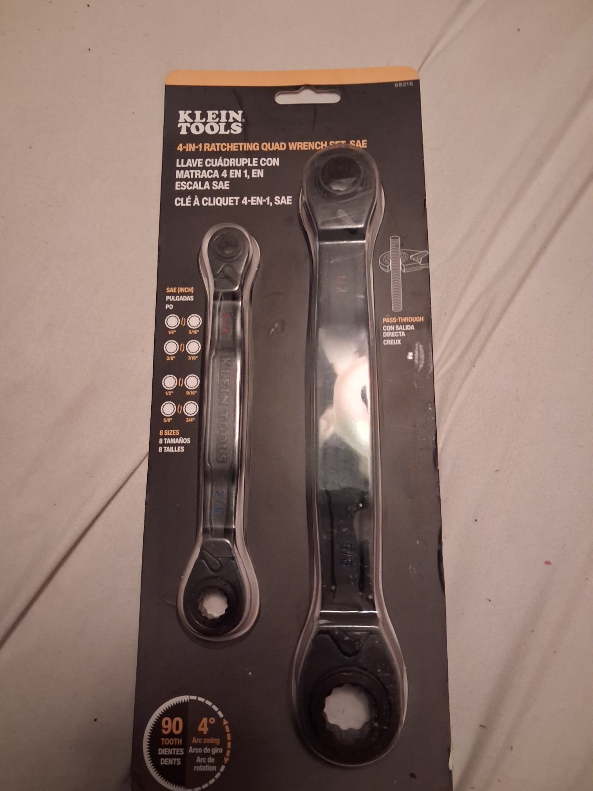 Klein Tools 4 In 1 Ratcheting Quad Wrench Set Sae 68216 gallery