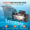 Pool Pump Motor 2HP, 56Y Frame, 230V, 3450RPM, Low-Noise 70dB, Steel Housing gallery