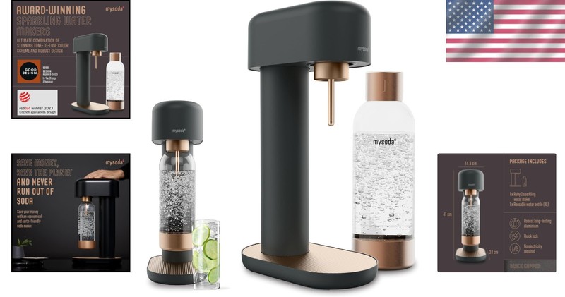 Compact Ruby 2 Sparkling Water Maker - Eco-Conscious & Stylish Kitchen Essential gallery