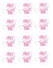 12 count Once Upon a Time Edible Image rounds, choose your size, pre cut