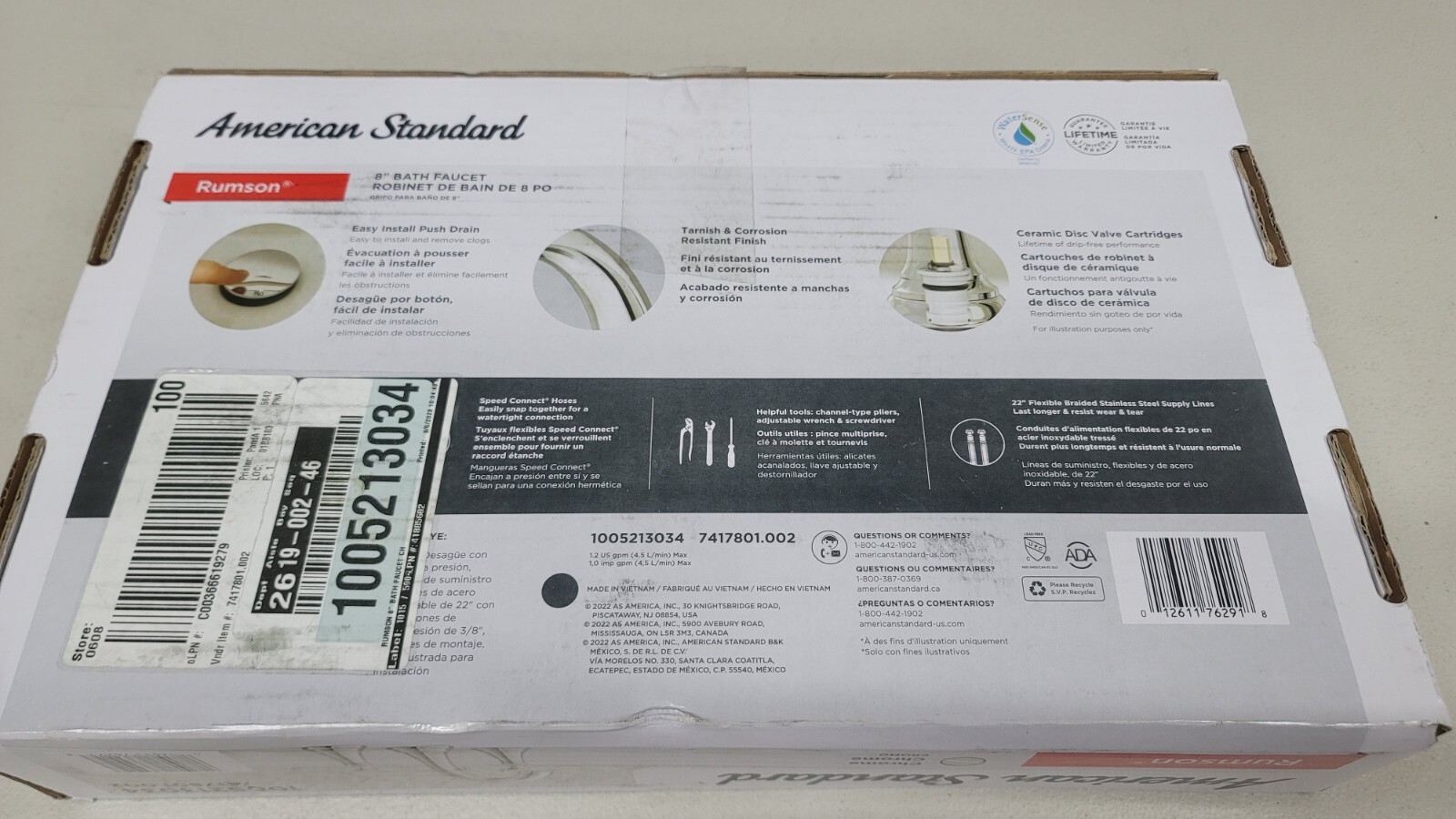 American Standard Rumson 8" Wide-Spread 2-Handle Bathroom Faucet - Chrome gallery