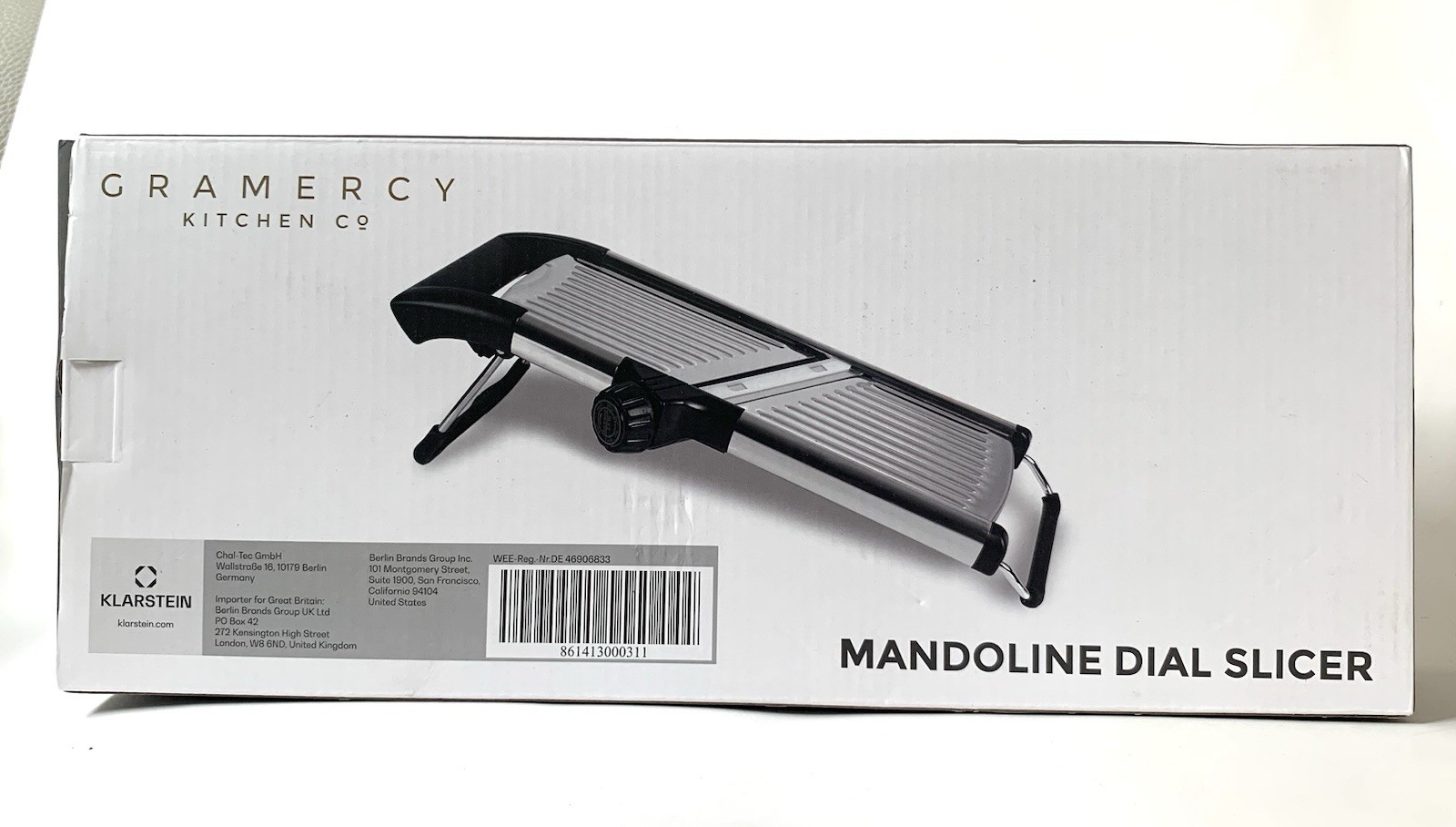 Gramercy Kitchen Co. Adjustable Stainless Steel Mandoline Dial Slicer NEW gallery