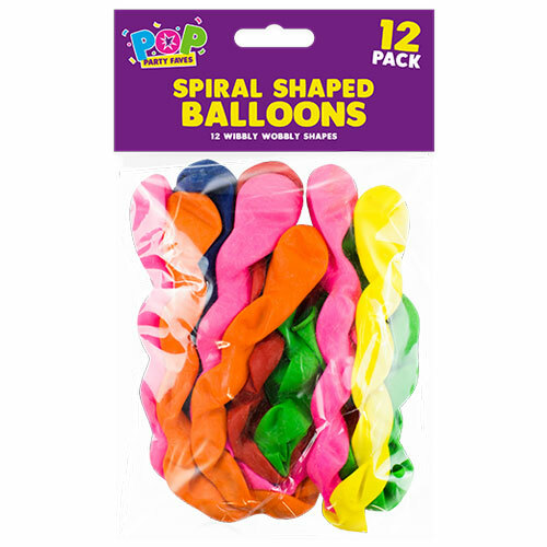 Multi Coloured Spiral Shaped Balloons (Pack of 12) gallery