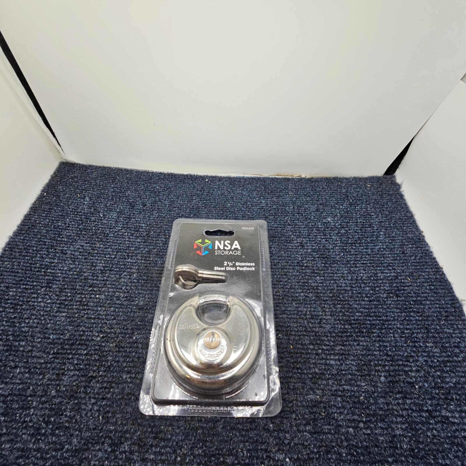 NSA Storage NSA-670, 2.75" Stainless Steel Disc Padlock gallery