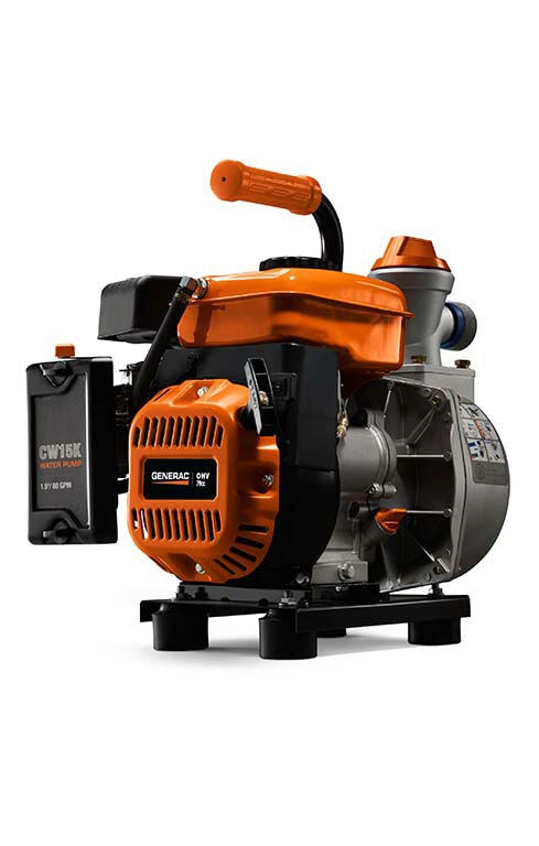 GENERAC 3 HP 1.5 In. Gas Powered Clean Water Pump with Hose Kit MODEL #6821-0 gallery