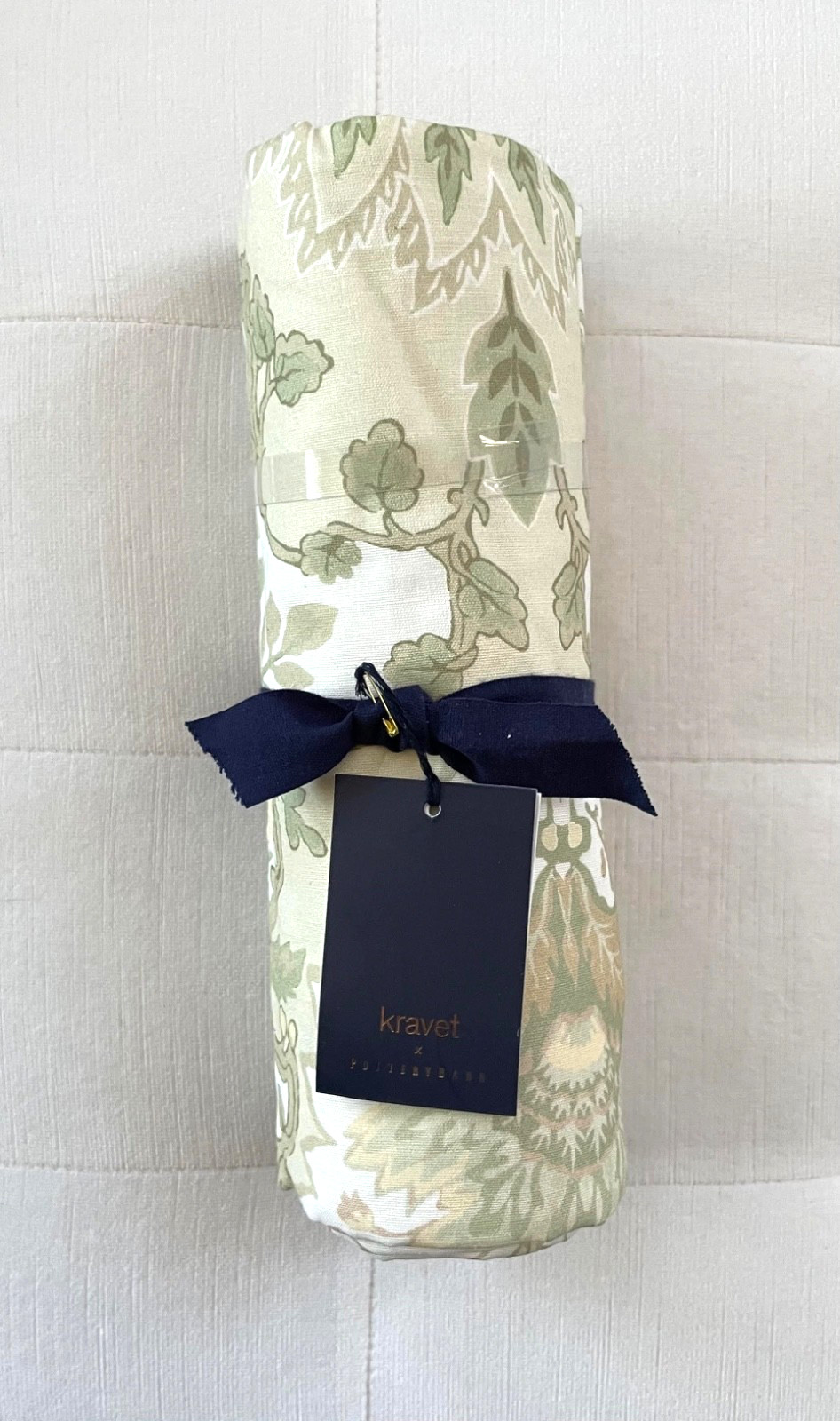 Pottery Barn KRAVET ARBORETUM COTTON Table Throw 50" x 50" NWT gallery