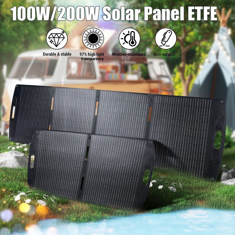 400W 200W Foldable Portable Solar Panel Kit For Power Station Outdoor RV Camping gallery