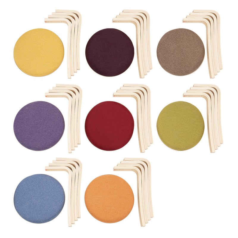 Stackable Round Stools Set of 8 - Durable, Comfortable, Space-Saving Design gallery