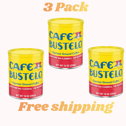 Cafe Bustelo, Espresso Style Dark Roast Ground Coffee, 10 oz Can (Pack of 3) gallery