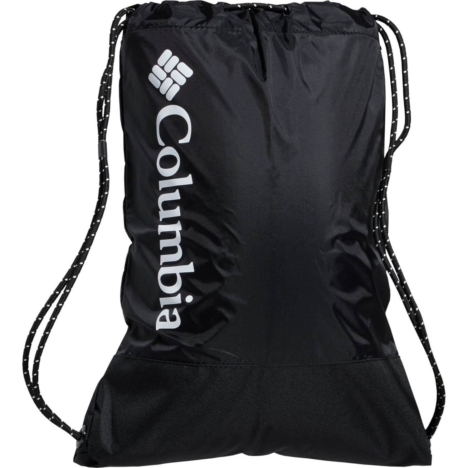 Columbia Zigzag Drawstring Pack Bag Water Resistant Nylon & Polyester Black NEW 5