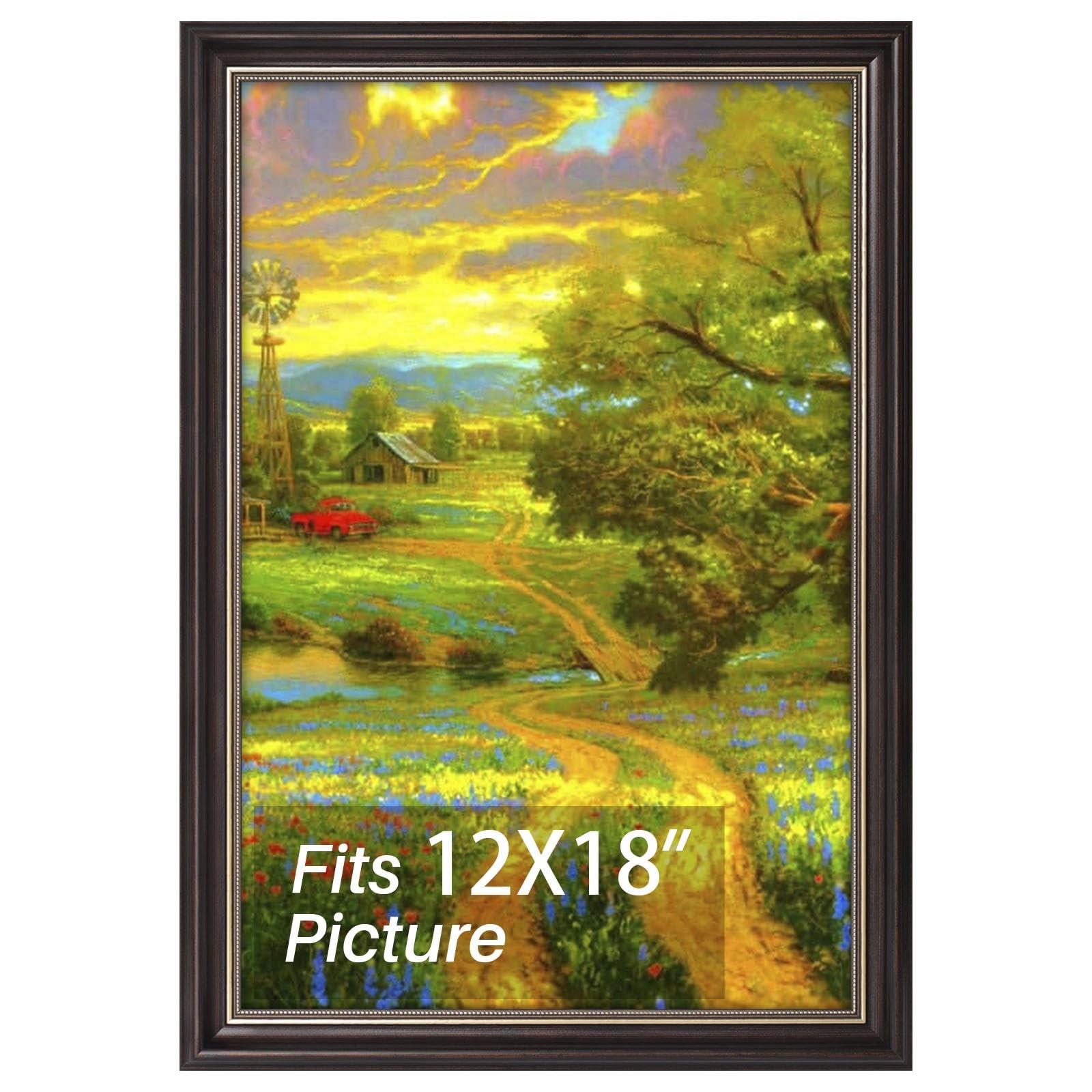 12x18 Picture Frame Without Mat for 12x18 Photo/Prints,High Definition Real ... gallery