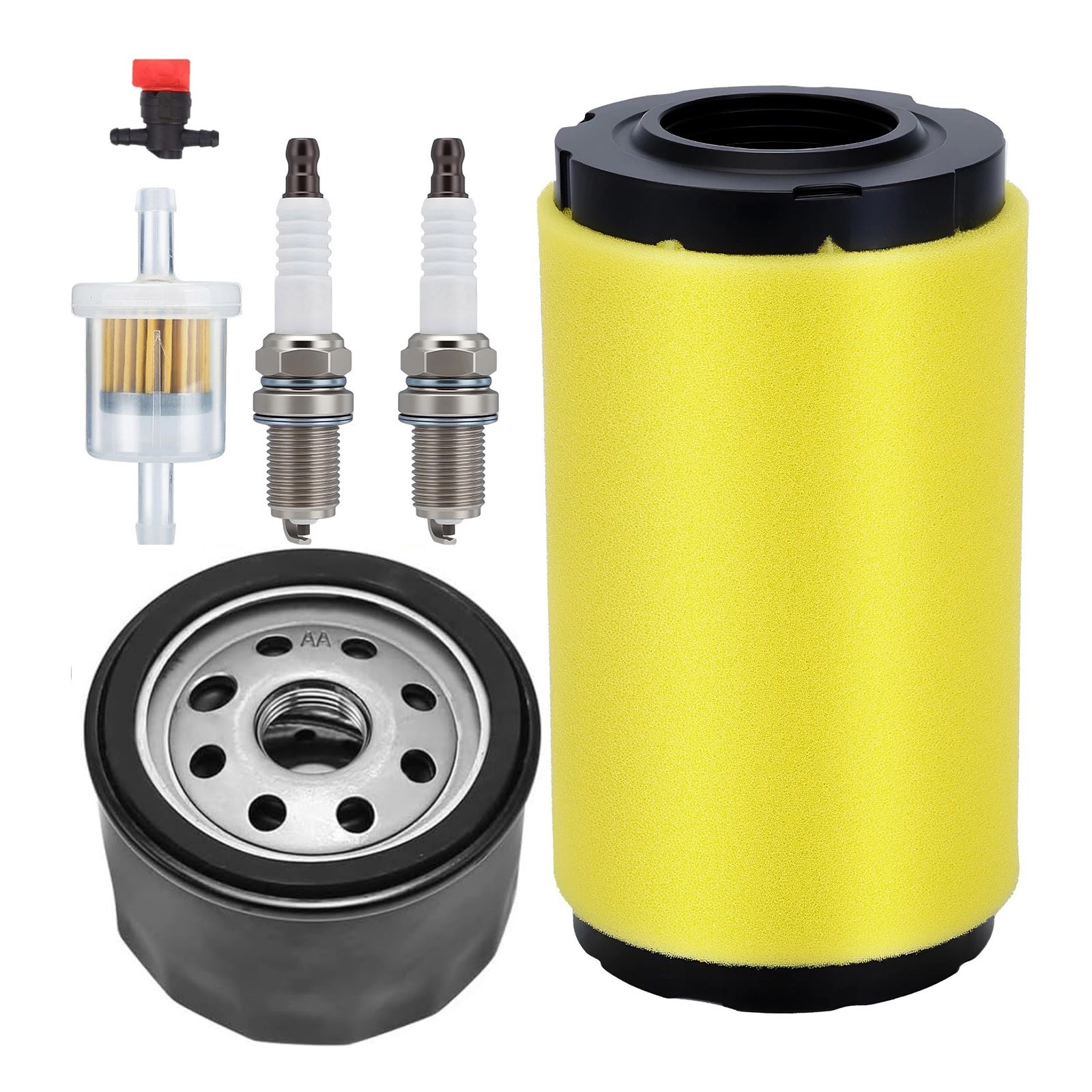 Tune Up Kit Air Filter Spark Plug For John Deere D100 D120 LA125 Lawn Mower gallery