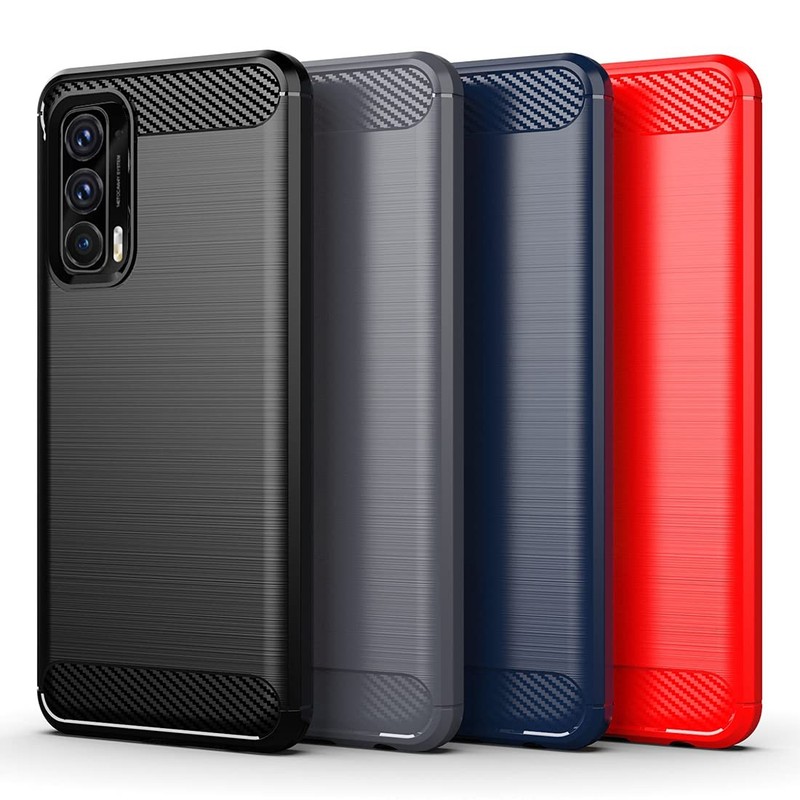 Moto Edge 2021 Case, 5G UW, Flexible TPU, 2pcs Screen Protector, Navy Blue gallery