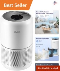 High Performance Air Purifier – Extra Large Coverage – 3-in-1 Filter – White