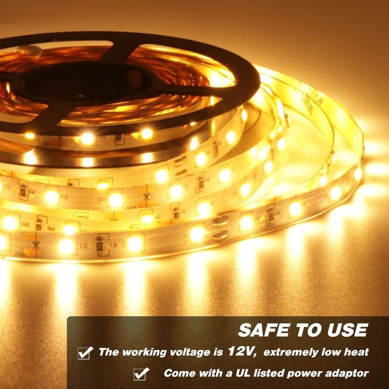 Warm LED Strip Lights,16.4ft Dimmable Strip Lighting,3000K 5m 12v Tape Light,... gallery