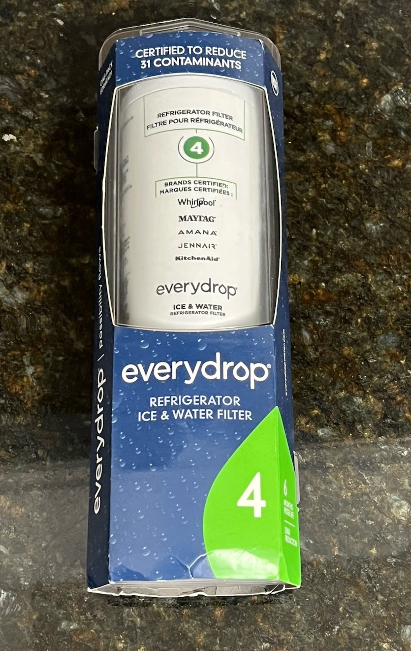 NEW-Everydrop by Whirlpool Ice and Water Refrigerator Filter 4, EDR4RXD1-Single gallery