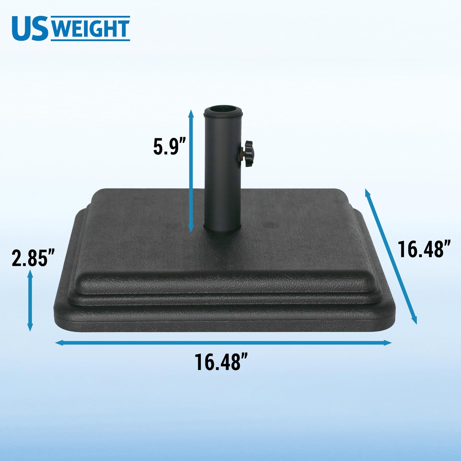 US Weight 40 Pound Umbrella Base - Weighted For Use With Black gallery