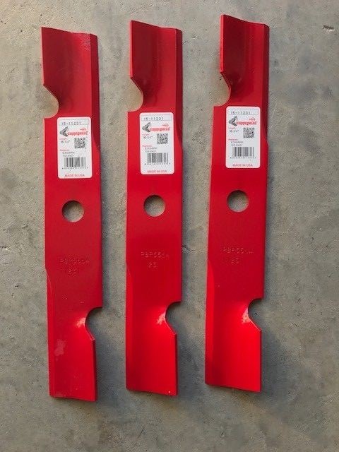 3 Pack HD Hi Lift Blades for 48" Exmark 103-6401 103-6401-S 16-1/4" USA MADE gallery