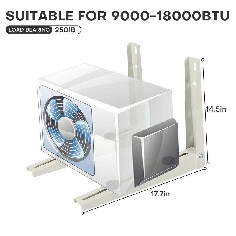 Mini Split Wall Mounting Bracket for 9000-18000BTU Foldable Air Conditioner Rack gallery