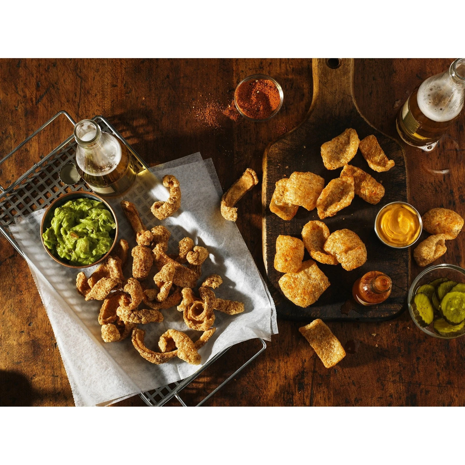 Mac's Chicharrones Golden Cracklin Curls, Fried Pork Fat with Skin, 12 oz, 2Pack gallery