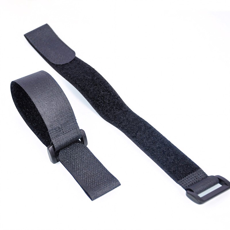 Black Hook and Loop Heavy Duty Strap Strapping Cable Ties with Buckle 15cm-600cm gallery