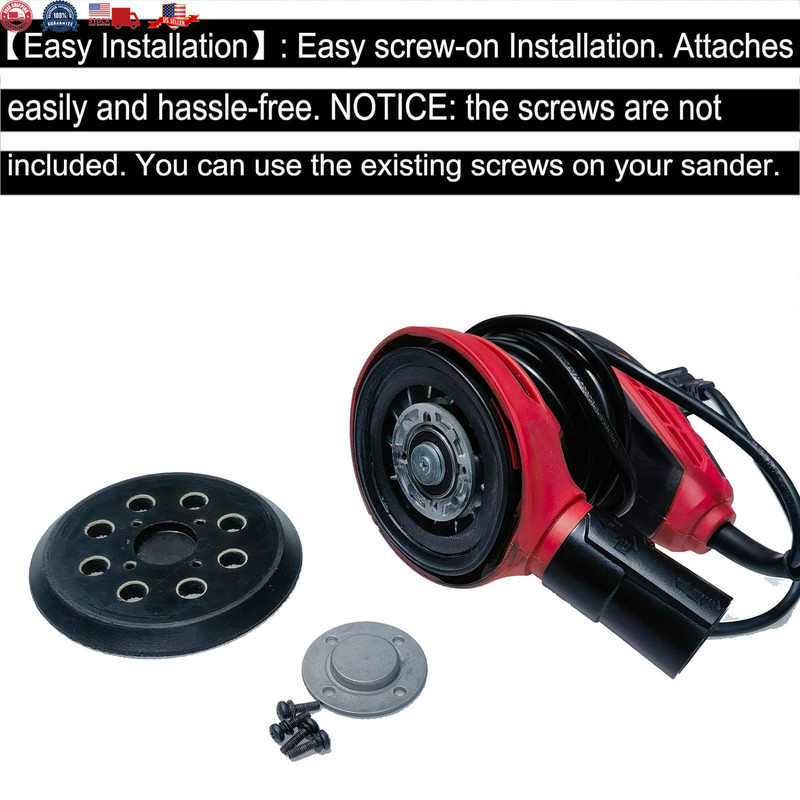 2 Pack 5 Inch 8 Hole Hook-and-Loop Replacemet Sanding Pad for SKIL SR211601 S gallery