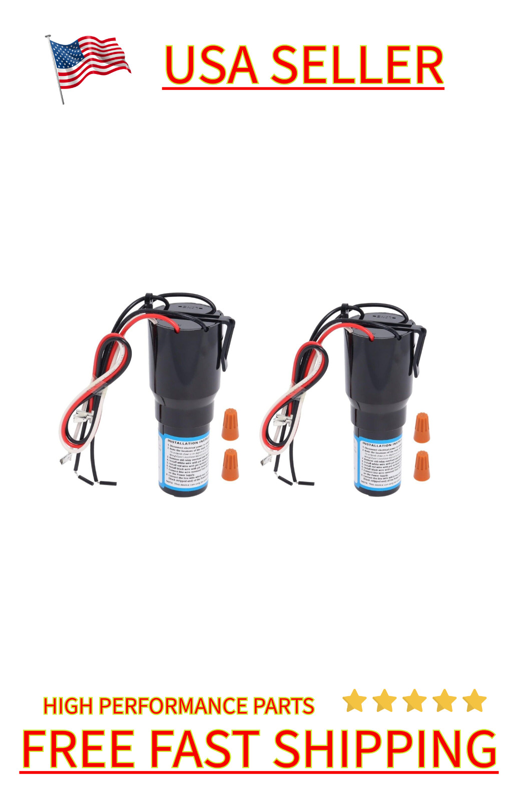 2 Pack RCO810 Refrigerator Relay Capacitor Overload RC0810 3-in-1 up to 1/5HP gallery