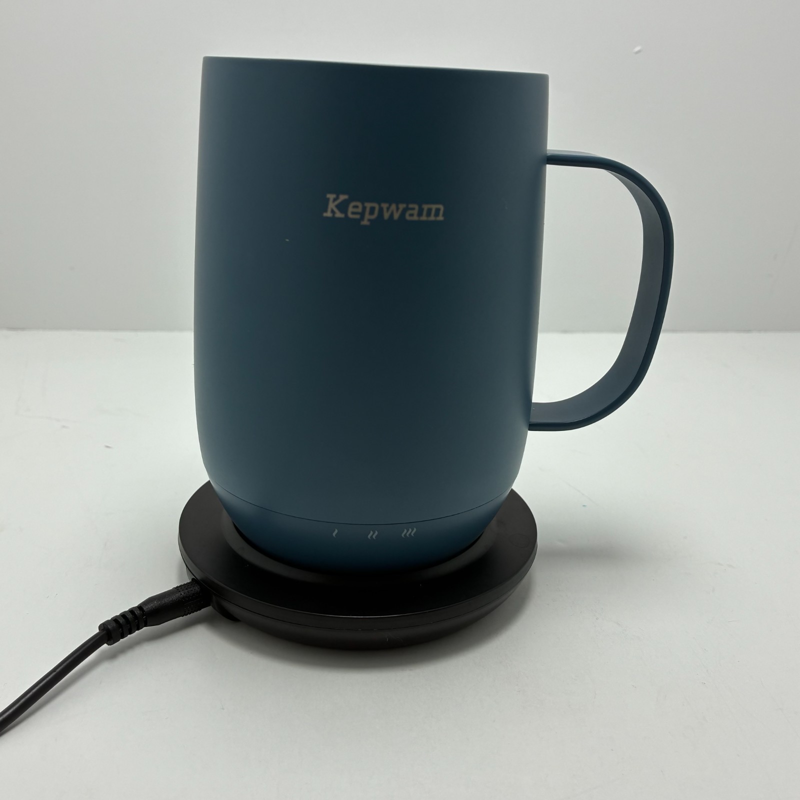 Kepwam Temperature Control Smart Heated Coffee Mug w/ Charging Base Blue gallery