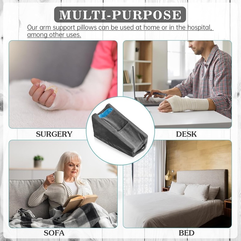 Arm Elevation Pillow with 2 Pockets, Soft Ergonomic Support Pillow for Elbow ... gallery