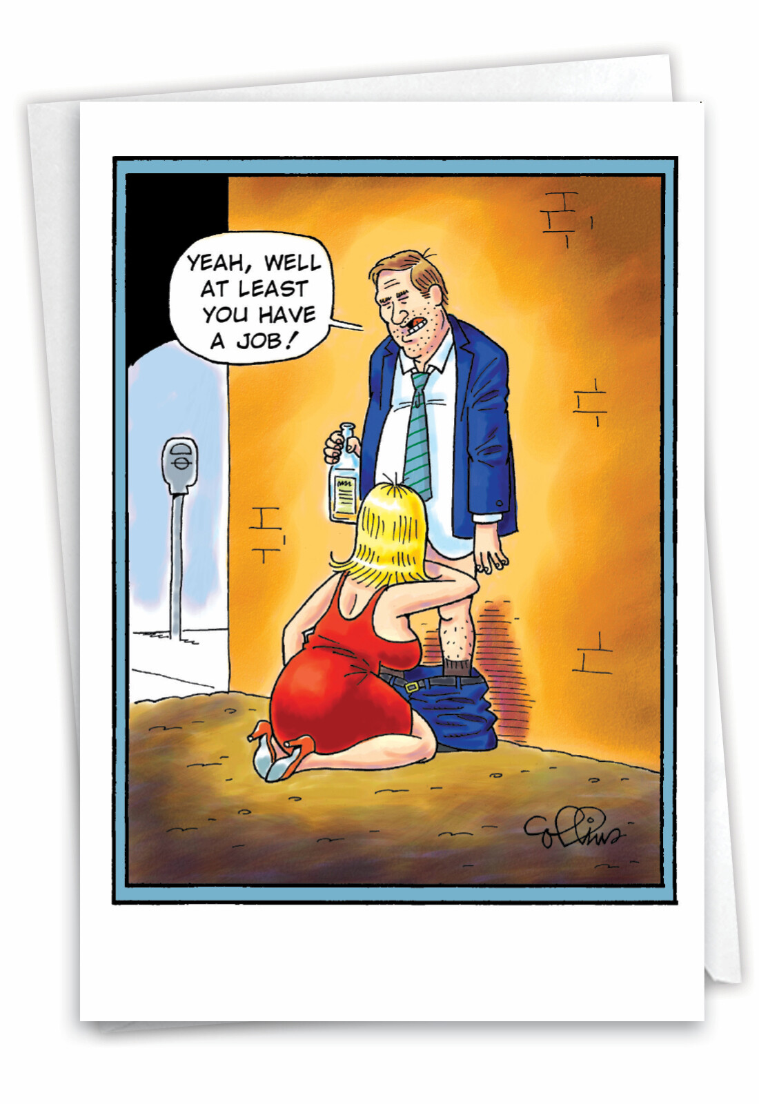 Funny Birthday Greeting Card w/ envelope - Bday Have A Job gallery
