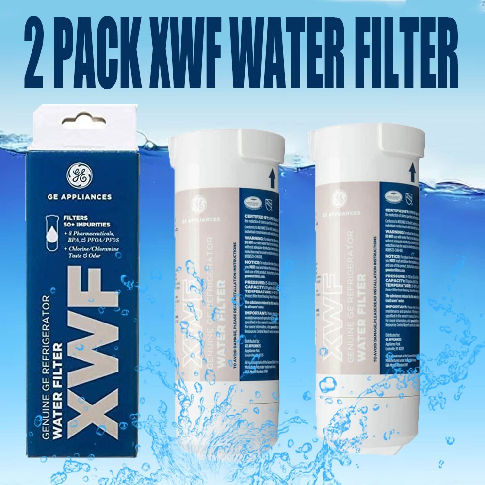 (2 Pack) Fit For GE XWF Refrigerator Water Filter Fits GE XWF (Not fit XWFE) gallery