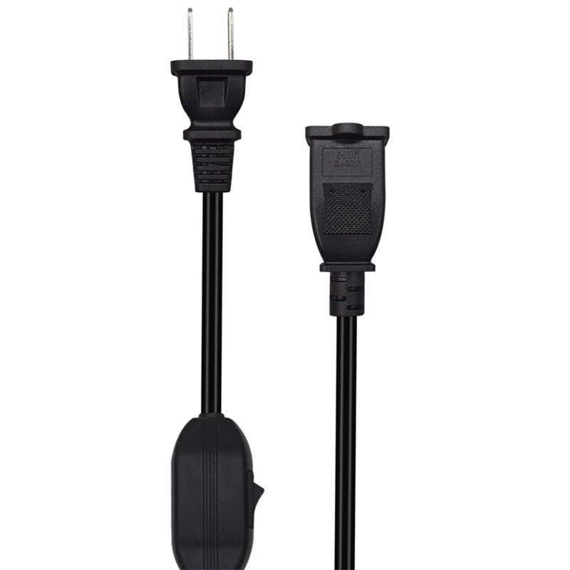2-PACK 2 Prong Polarized Extension Cord On Off Switch Extension Cord Waterproof gallery
