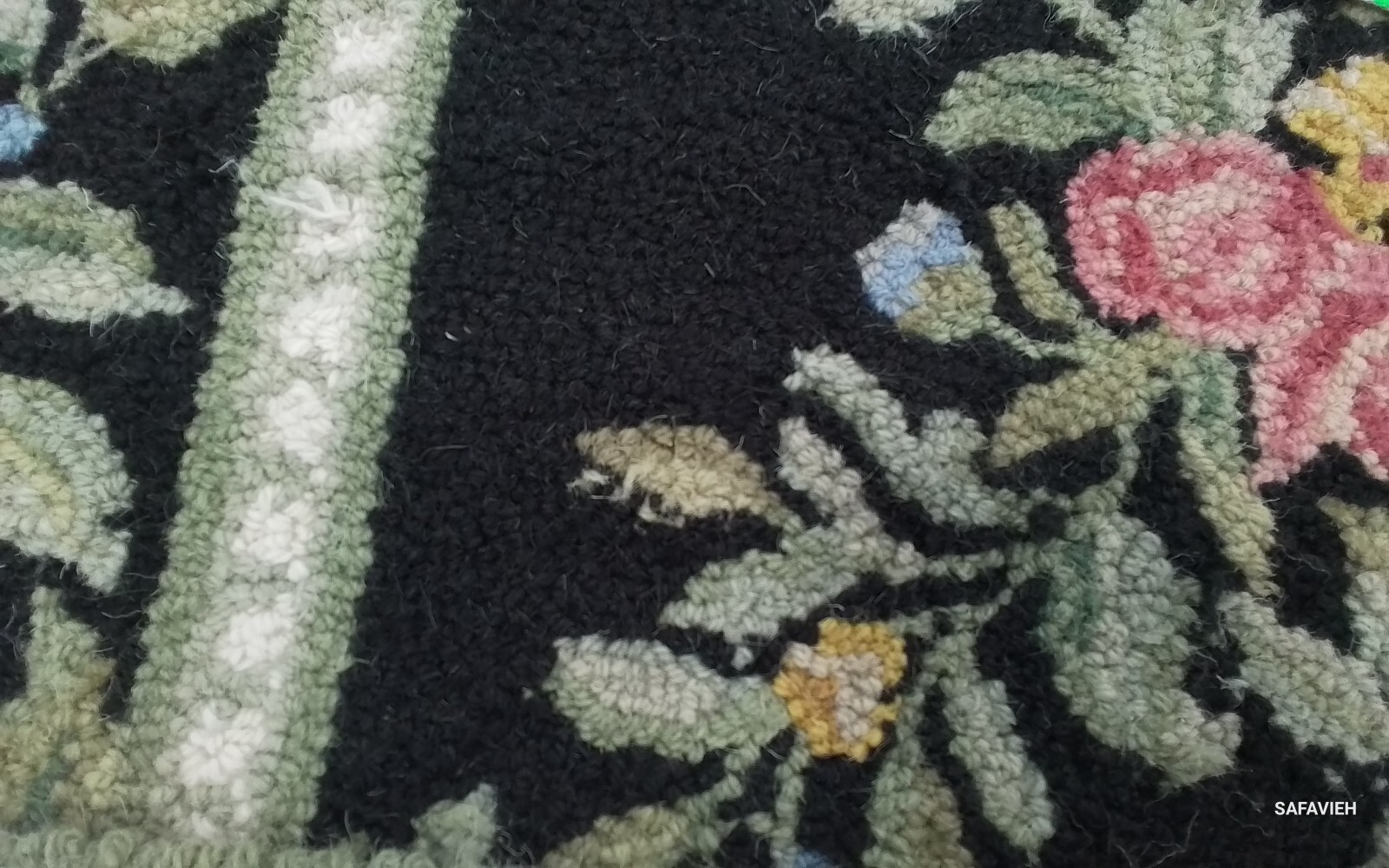 BLACK 2'-6" x 8'-0" Broken Thread Rug, Reduced Price 1172767528 HK60B-28 gallery