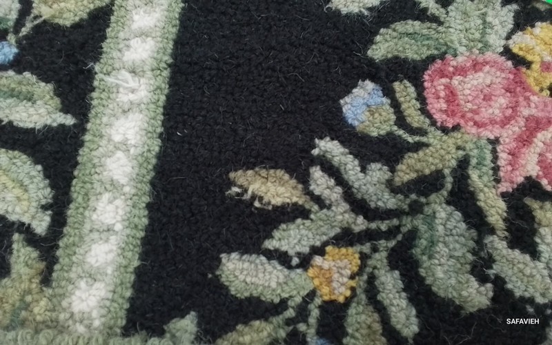BLACK 2'-6" x 8'-0" Broken Thread Rug, Reduced Price 1172767528 HK60B-28 gallery