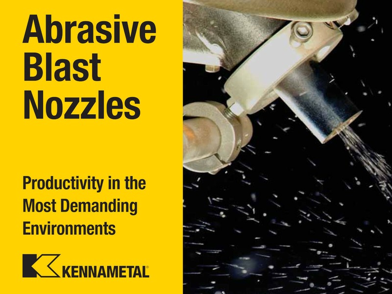 Large Ceramic Sandblaster Nozzle Tip C1: Kennametal Premium Grade: Various Sizes gallery