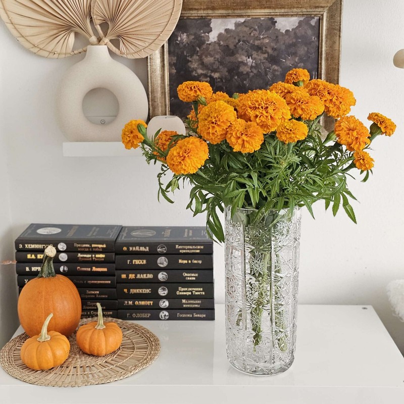 Handmade Crystal Vase – 12" Tall, Elegant Czech Design, Premium Quality, NEMAN gallery