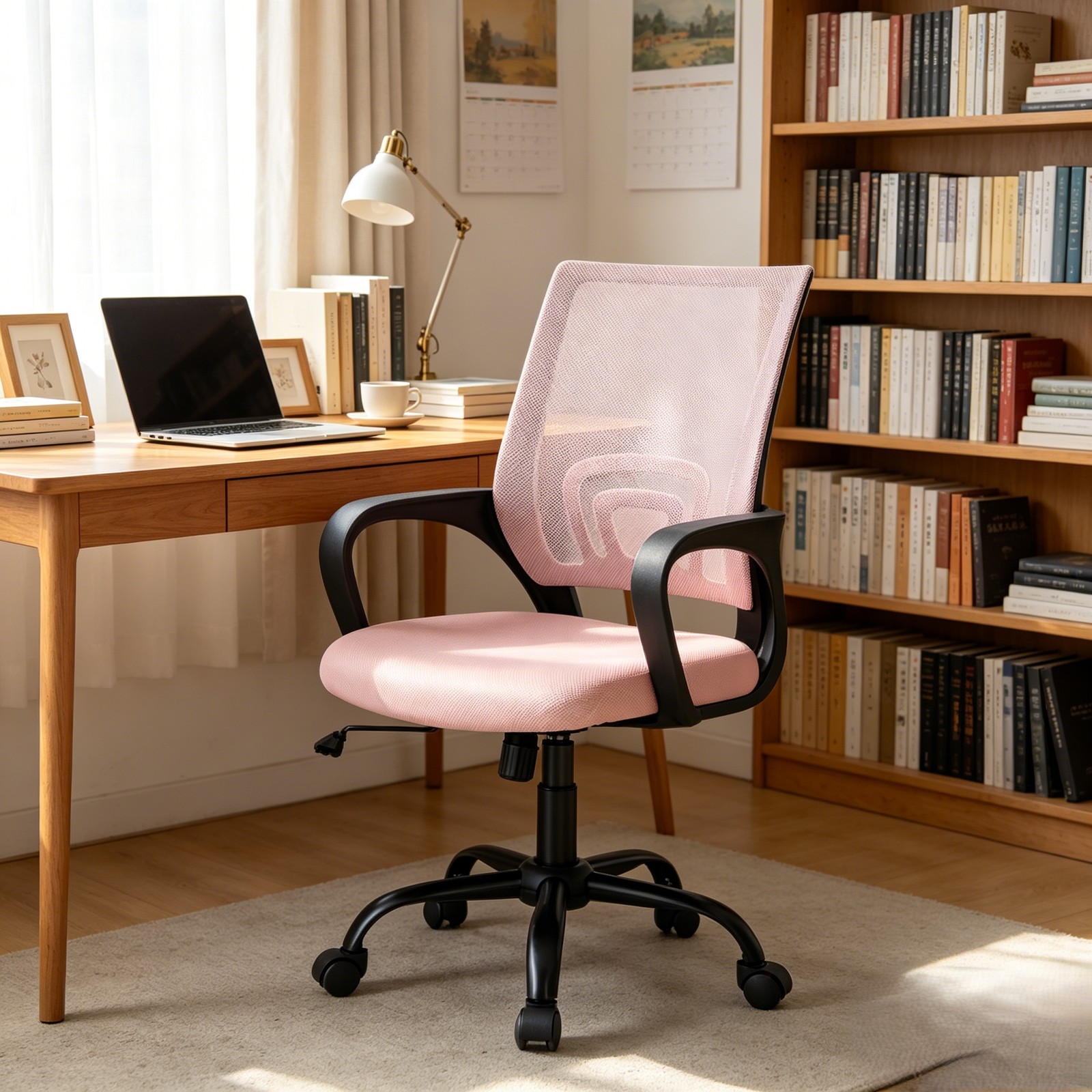 Height Adjustable Chair with Fixed Armrest for Computer gallery