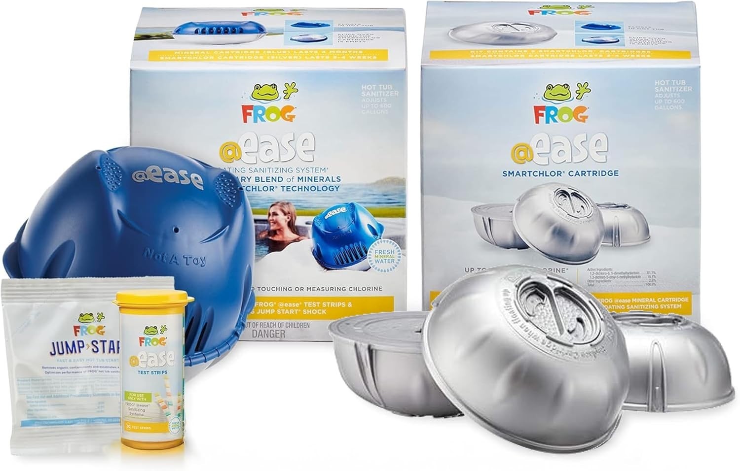 FROG @Ease Floating Sanitizing System + Replacement SmartChlor Cartridge 3-Pack gallery
