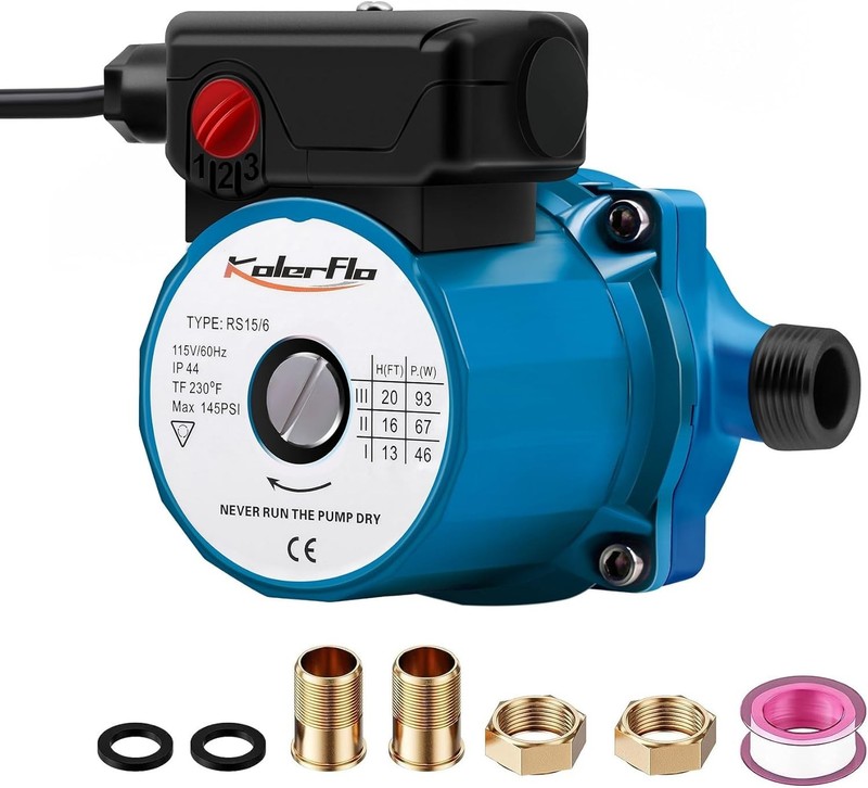 115V Water Recirculating Pump 3/4 Inch Circulating Water Pump for Water Heate... gallery