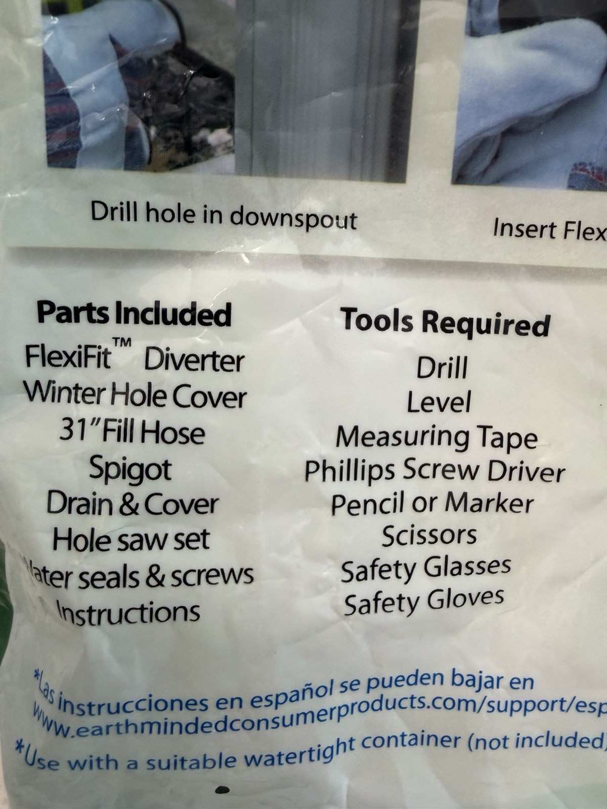 EarthMinded DIY Rain Barrel Diverter & Parts kit (barrel not included) gallery